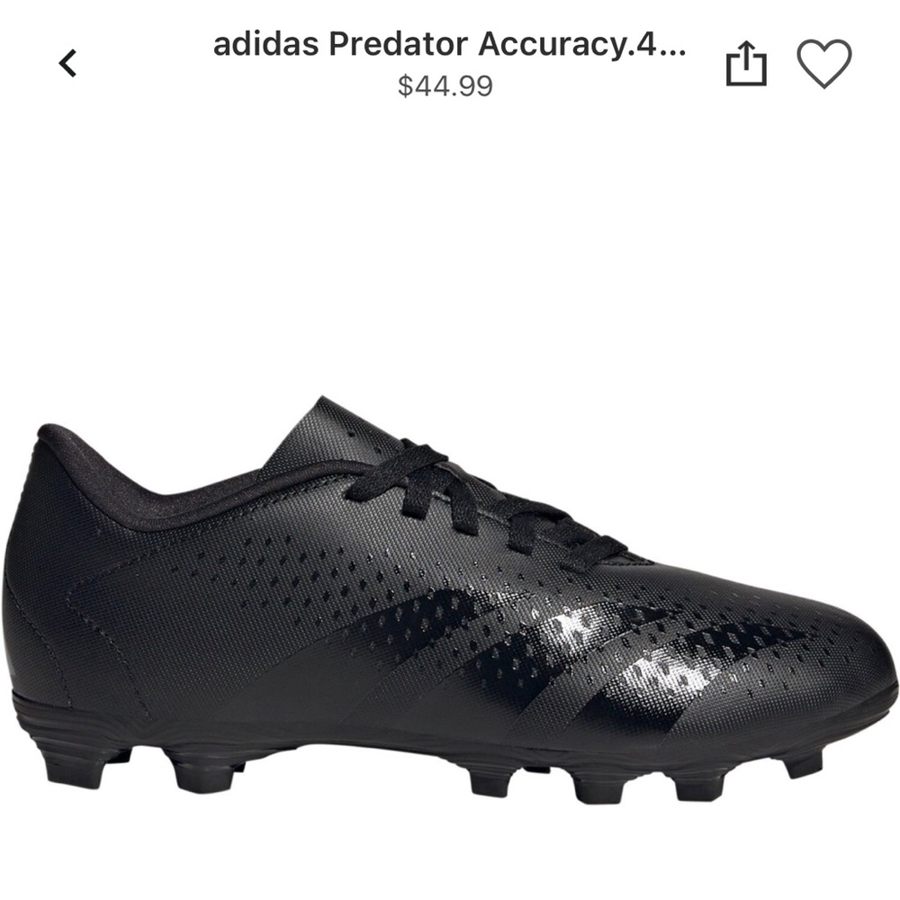 Adidas predator accuracy .4 soccer cleats size 1 kids-NEW!